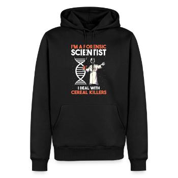 Gerichtsmediziner und Forensischer Analyst - Männer Premium Bio Hoodie - Schwarz - Vorne - Nico (187cm)