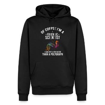 Gerichtsmediziner und Forensischer Analyst - Männer Premium Bio Hoodie - Schwarz - Vorne - Nico (187cm)