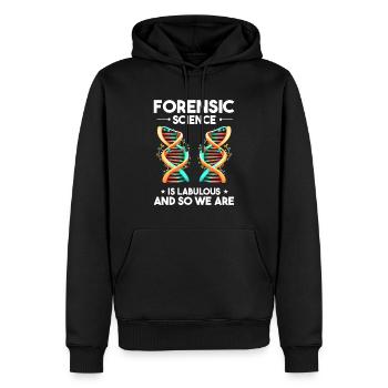 Forensik und forensische Wissenschaft - Männer Premium Bio Hoodie - Schwarz - Vorne - Nico (187cm)
