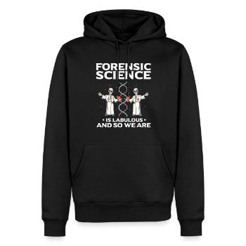 Gerichtsmediziner und Forensischer Analyst - Männer Premium Bio Hoodie - Schwarz - Vorne - Nico (187cm)
