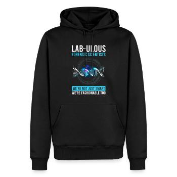 Forensischer Wissenschaftlicher Ermittler - Männer Premium Bio Hoodie - Schwarz - Vorne - Nico (187cm)