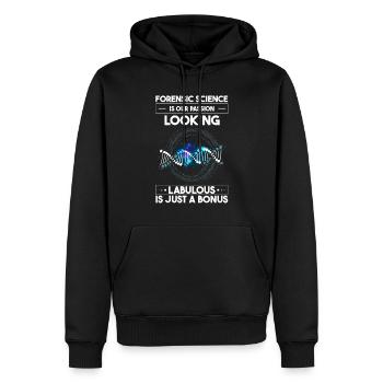 Forensik und forensische Wissenschaft - Männer Premium Bio Hoodie - Schwarz - Vorne - Nico (187cm)