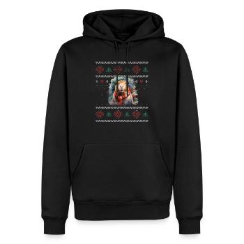 Christmas Capybara Winter Capybara Snow - Men’s Premium Organic Hoodie - black - Front - Nico (187cm)