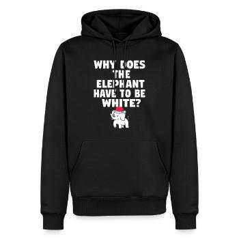 White Elephant Gift Office Christmas Coworkers - Männer Premium Bio Hoodie - Schwarz - Vorne - Nico (187cm)