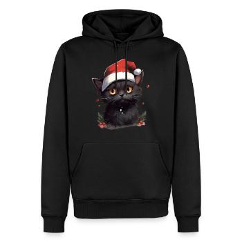 Schnurrbart-Wünsche - Männer Premium Bio Hoodie - Schwarz - Vorne - Nico (187cm)