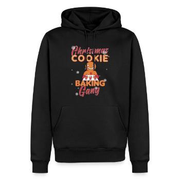Weihnachten Backen Kekse Cookie Plätzchen Merry - Männer Premium Bio Hoodie - Schwarz - Vorne - Nico (187cm)