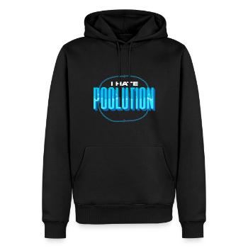 Pool Guy Cleaner Pool Service Je déteste Poolution Pun - Sweat à capuche Premium bio Homme - noir - Devant - Nico (187cm)