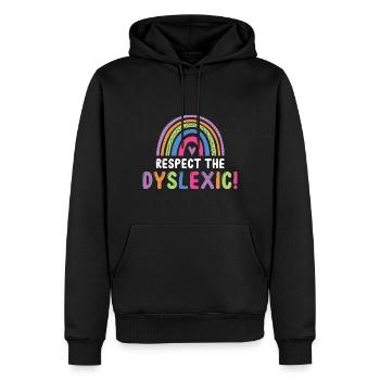 Legasthenie-Interventionist für Legasthenie - Männer Premium Bio Hoodie - Schwarz - Vorne - Nico (187cm)