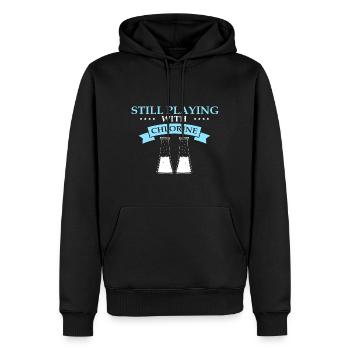 Pool Guy Design pour PoolBoy et Pool Cleaner - Sweat à capuche Premium bio Homme - noir - Devant - Nico (187cm)