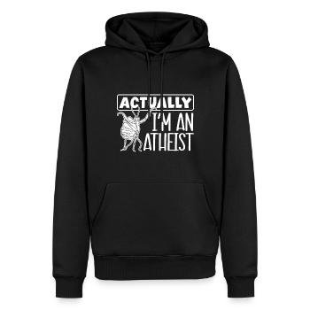 Praying Mantis Insect Bug Collector Actually Im - Men’s Premium Organic Hoodie - black - Front - Nico (187cm)