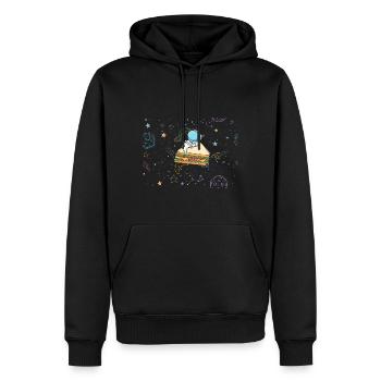 Astronaut Sandwich Liebe Astronomie Sandwich - Männer Premium Bio Hoodie - Schwarz - Vorne - Nico (187cm)