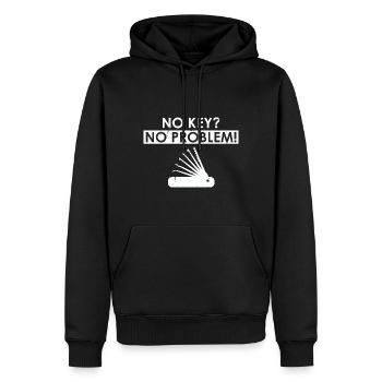 Conceptions de service de déverrouillage Lockpicking Lock Picking - Sweat à capuche Premium bio Homme - noir - Devant - Nico (187cm)