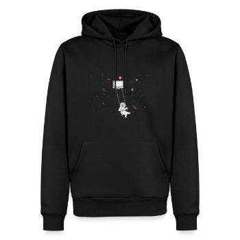 Cybersecurity Design for Hackers and Cyber Security - Men’s Premium Organic Hoodie - black - Front - Nico (187cm)