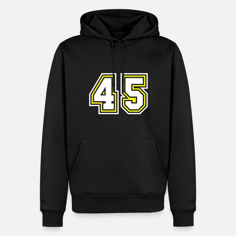 Symbole numérique 45 - Sweat à capuche Premium bio Homme - noir