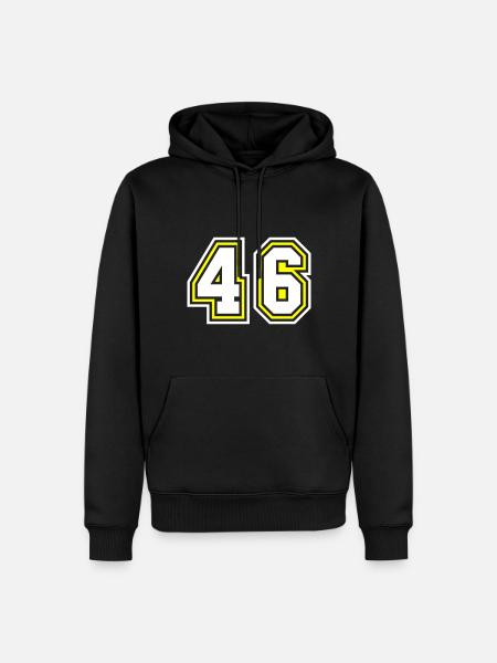 Symbole numérique 46 - Sweat à capuche Premium bio Homme - noir