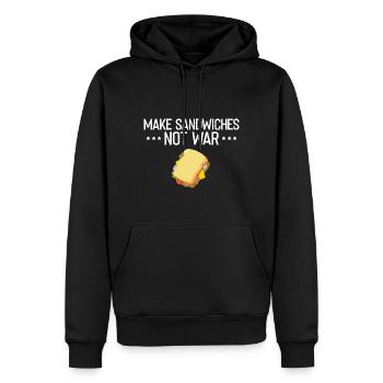 Sandwich Macher Grillen Papa BBQ Sandwich - Männer Premium Bio Hoodie - Schwarz - Vorne - Nico (187cm)