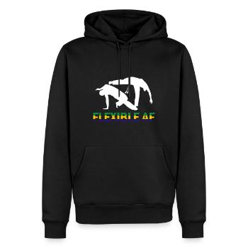 Arts martiaux brésiliens pour instruments de capoeira - Sweat à capuche Premium bio Homme - noir - Devant - Nico (187cm)