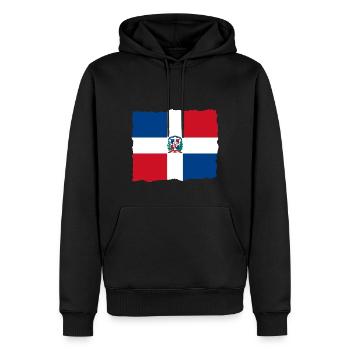 Dominican Republic Flag Dom Rep Flag Travel - Men’s Premium Organic Hoodie - black - Front - Nico (187cm)