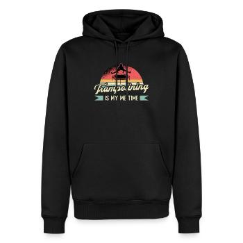 Trampoline Trampolin Trampolinspringer Geschenk - Männer Premium Bio Hoodie - Schwarz - Vorne - Nico (187cm)