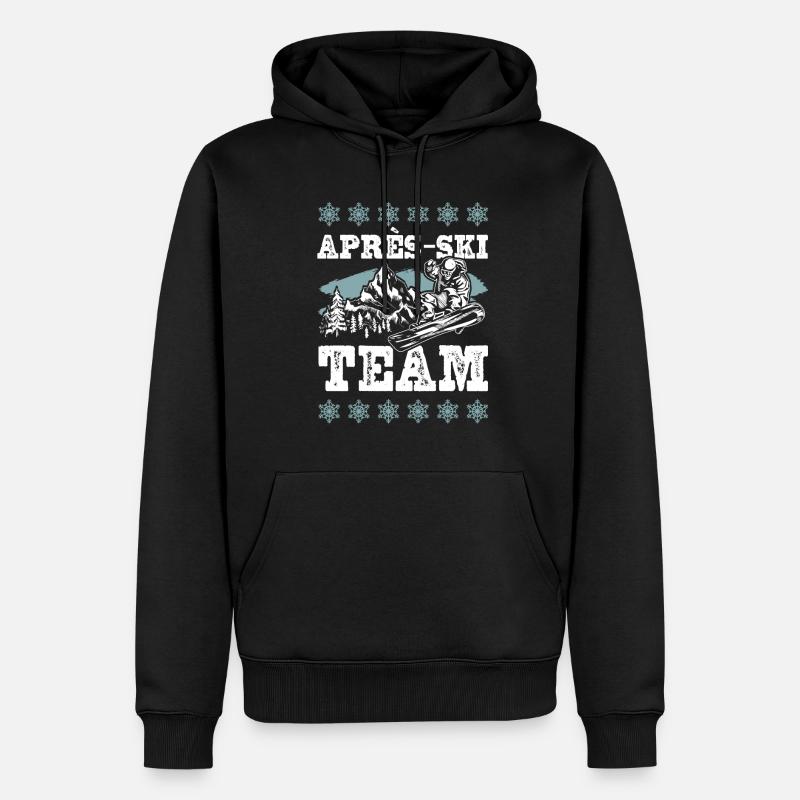 Équipe après-ski - Sweat à capuche Premium bio Homme - noir