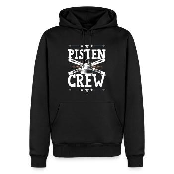 Pisten Crew - Männer Premium Bio Hoodie - Schwarz - Vorne - Nico (187cm)