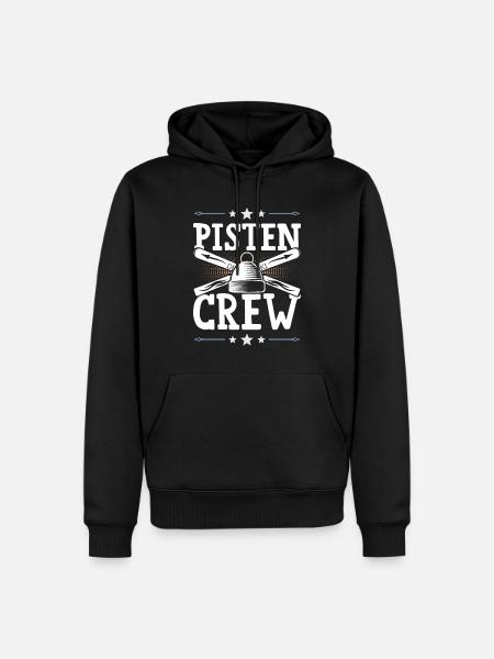 Pisten Crew - Männer Premium Bio Hoodie - Schwarz
