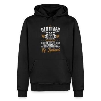 Oldtimer Baujahr 1968 Geboren Geburtstag Geboren - Männer Premium Bio Hoodie - Schwarz - Vorne - Nico (187cm)