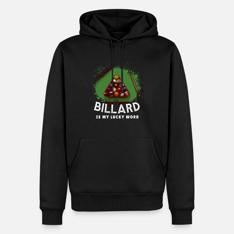 Billard Piscine Boule de billard - Sweat à capuche Premium bio Homme - noir