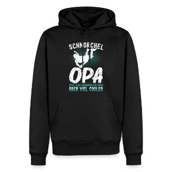 Schnorchel Opa Taucher Tauchsport Schnorcheln - Männer Premium Bio Hoodie - Schwarz - Vorne - Nico (187cm)