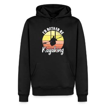 Kayaker Kayaking - Männer Premium Bio Hoodie - Schwarz - Vorne - Nico (187cm)