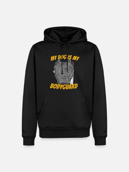 Pitbull américain Bully - Sweat à capuche Premium bio Homme - noir