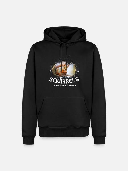 Squirrel - Men’s Premium Organic Hoodie - black