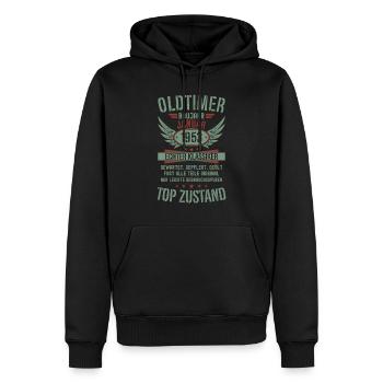 Oldtimer Januar 1953 Geboren Jahrgang Geburtstag - Männer Premium Bio Hoodie - Schwarz - Vorne - Nico (187cm)