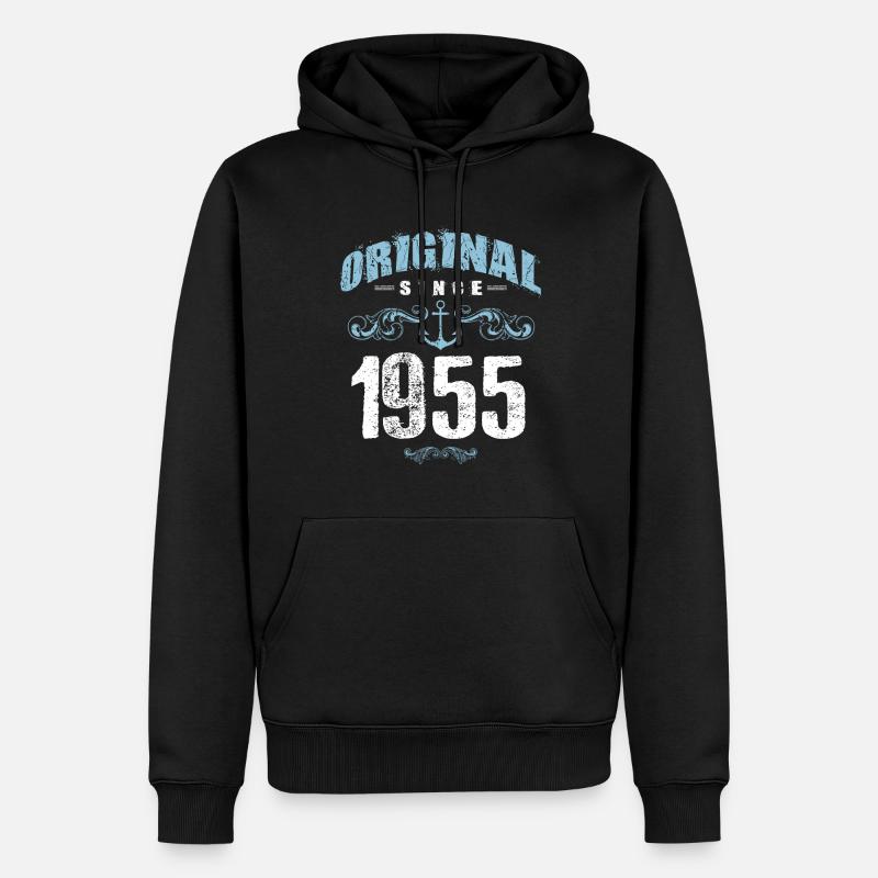 1955 original since - Männer Premium Bio Hoodie - Schwarz