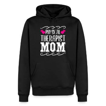 Physiotherapeutin - Männer Premium Bio Hoodie - Schwarz - Vorne - Nico (187cm)