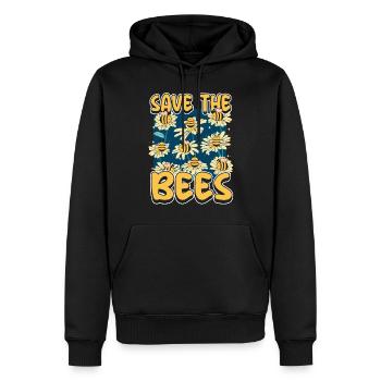 Save the Bees Beekeeper sweet bee and bees - Men’s Premium Organic Hoodie - black - Front - Nico (187cm)