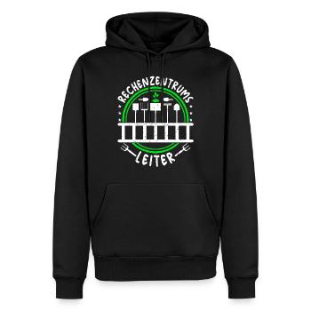 Rechenzentrumsleiter Rechen & Leiter Garten - Männer Premium Bio Hoodie - Schwarz - Vorne - Nico (187cm)