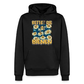 Rettet die Bienen Imker süßes Biene und Bienen - Männer Premium Bio Hoodie - Schwarz - Vorne - Nico (187cm)