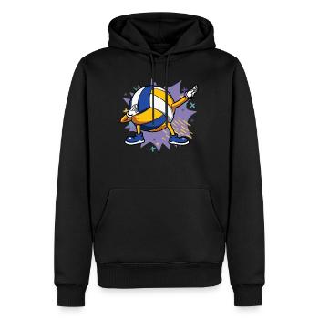Kinder Dabbing Volleyball Spieler Beachvolleyball - Männer Premium Bio Hoodie - Schwarz - Vorne - Nico (187cm)