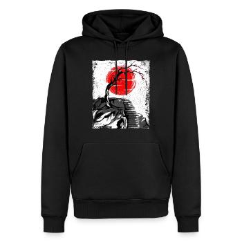 haruno japanische kirschblüten illustration japan - Männer Premium Bio Hoodie - Schwarz - Vorne - Nico (187cm)