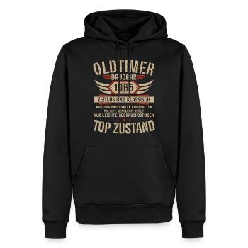 58th birthday 50 years classic car gift 1973 - Men’s Premium Organic Hoodie - black - Front - Nico (187cm)