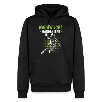 Handball Nachwuchs Handballer Handballerin - Männer Premium Bio Hoodie - Schwarz - Vorne - Nico (187cm)
