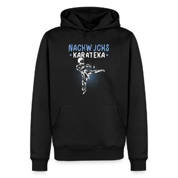 Karate Nachwuchs Karateka asiatischer Kampfsport - Männer Premium Bio Hoodie - Schwarz - Vorne - Nico (187cm)