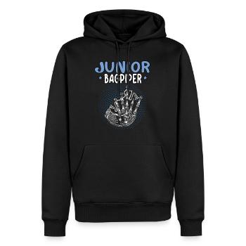 Junior Bagpipes Player Scottish Bagpipe - Men’s Premium Organic Hoodie - black - Front - Nico (187cm)