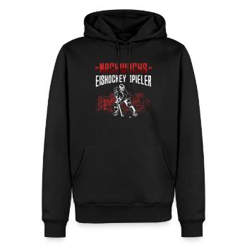Nachwuchs Eishockey Spieler Hockey junge - Männer Premium Bio Hoodie - Schwarz - Vorne - Nico (187cm)