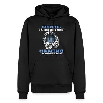 Jouer à des jeux vidéo importants Gamer Gaming Gamers - Sweat à capuche Premium bio Homme - noir - Devant - Nico (187cm)