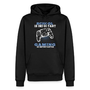 Jouer à des jeux vidéo importants Gamer Gaming Gamers - Sweat à capuche Premium bio Homme - noir - Devant - Nico (187cm)