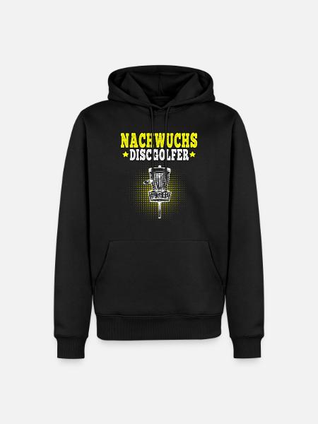 Discgolf Nachwuchs Discgolfer Disc Golf - Männer Premium Bio Hoodie - Schwarz