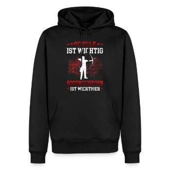 Bogenschießen wichtiger Bogenschütze Bogenschützen - Männer Premium Bio Hoodie - Schwarz - Vorne - Nico (187cm)