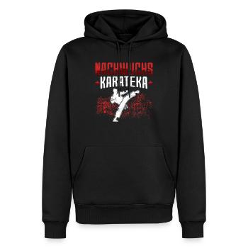 Karate Nachwuchs Karateka asiatischer Kampfsport - Männer Premium Bio Hoodie - Schwarz - Vorne - Nico (187cm)
